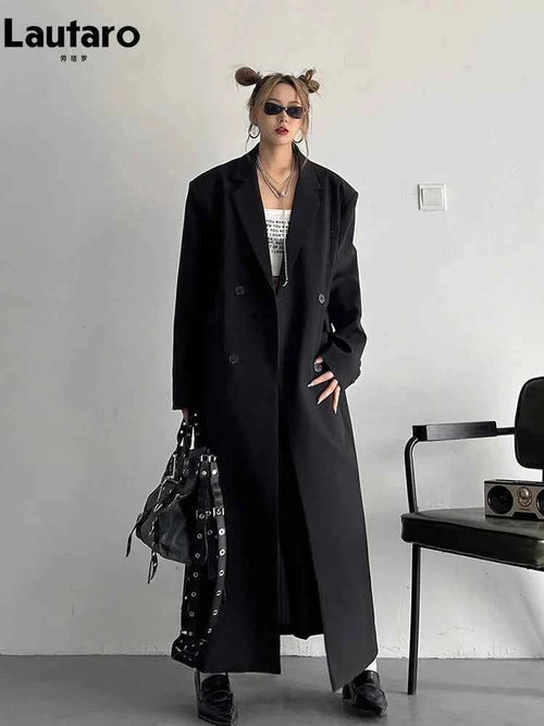 Oversized Double-Breasted Trench Coat