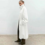 Drawstring Waist Trench Coat