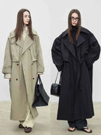 Oversized Double-Breasted Trench Coat