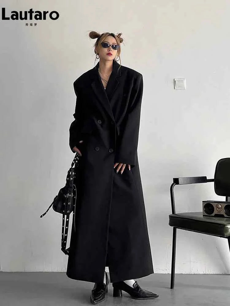 Oversized Double-Breasted Trench Coat