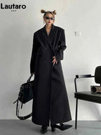 Oversized Double-Breasted Trench Coat