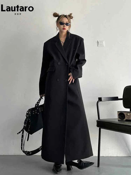Oversized Double-Breasted Trench Coat
