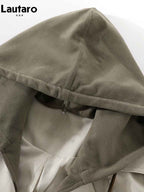 Hooded Belted Trench Coat