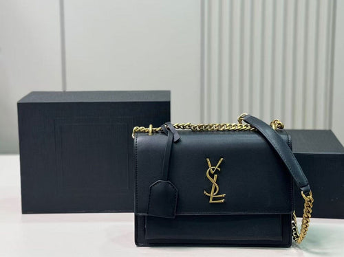 Structured Chain Shoulder Bag