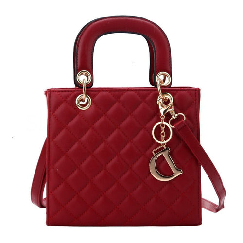 Quilted Top Handle Crossbody Bag