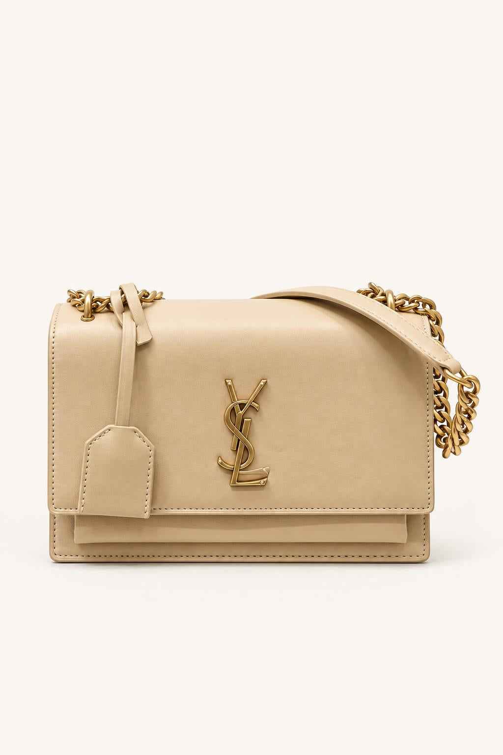 Structured Chain Shoulder Bag