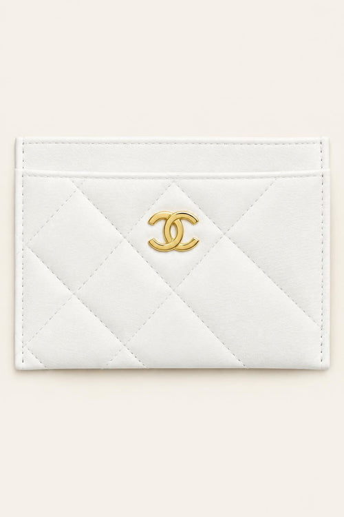 Quilted Leather Card Holder