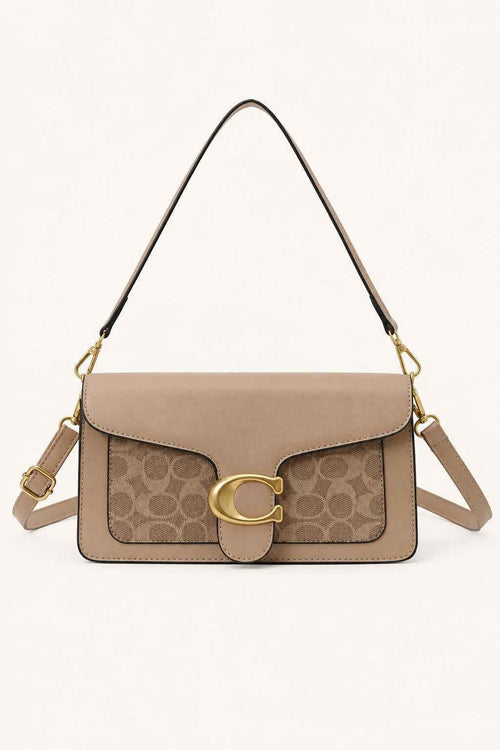 Patterned Flap Crossbody Bag