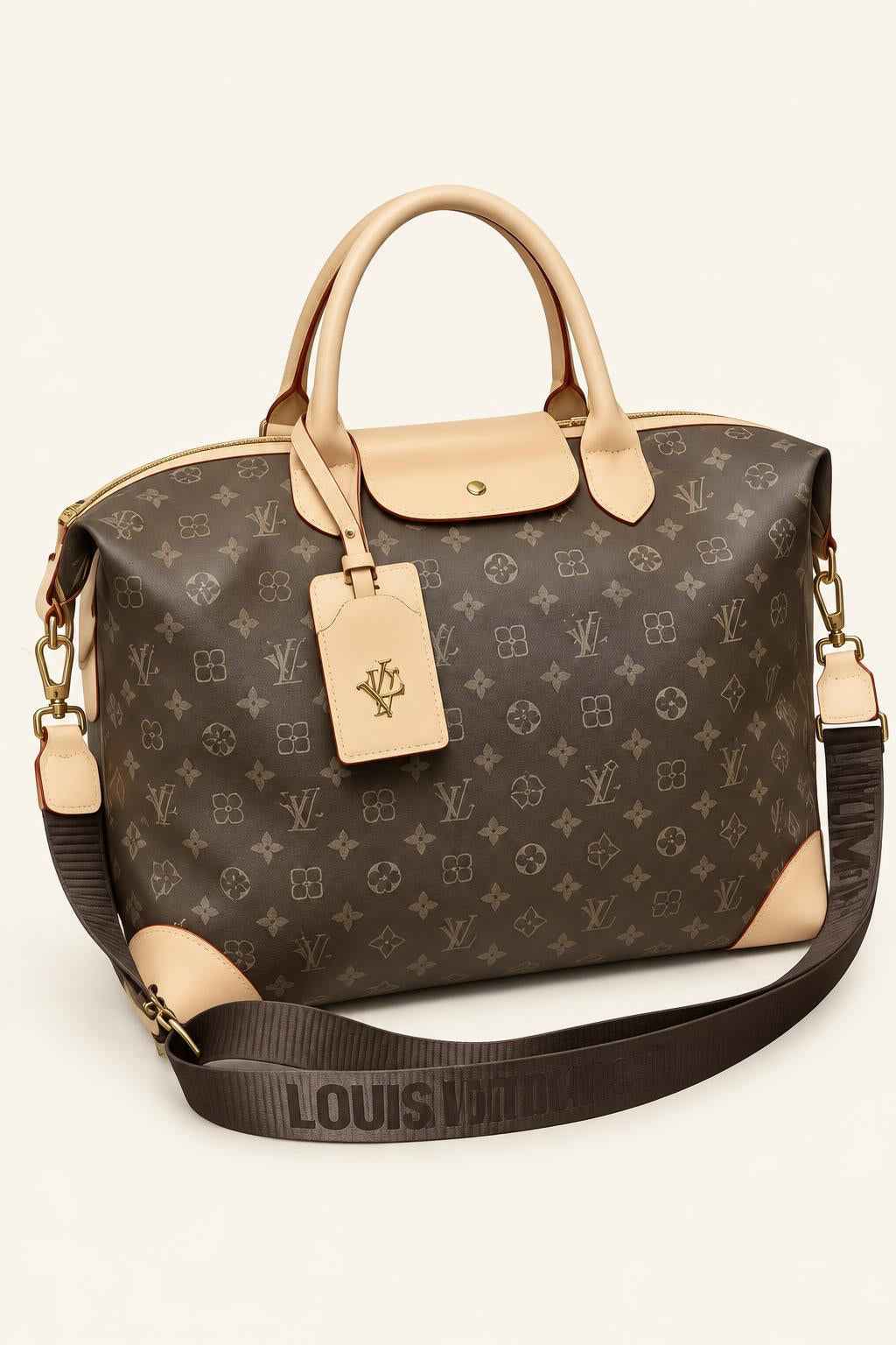 Patterned Structured Tote Bag