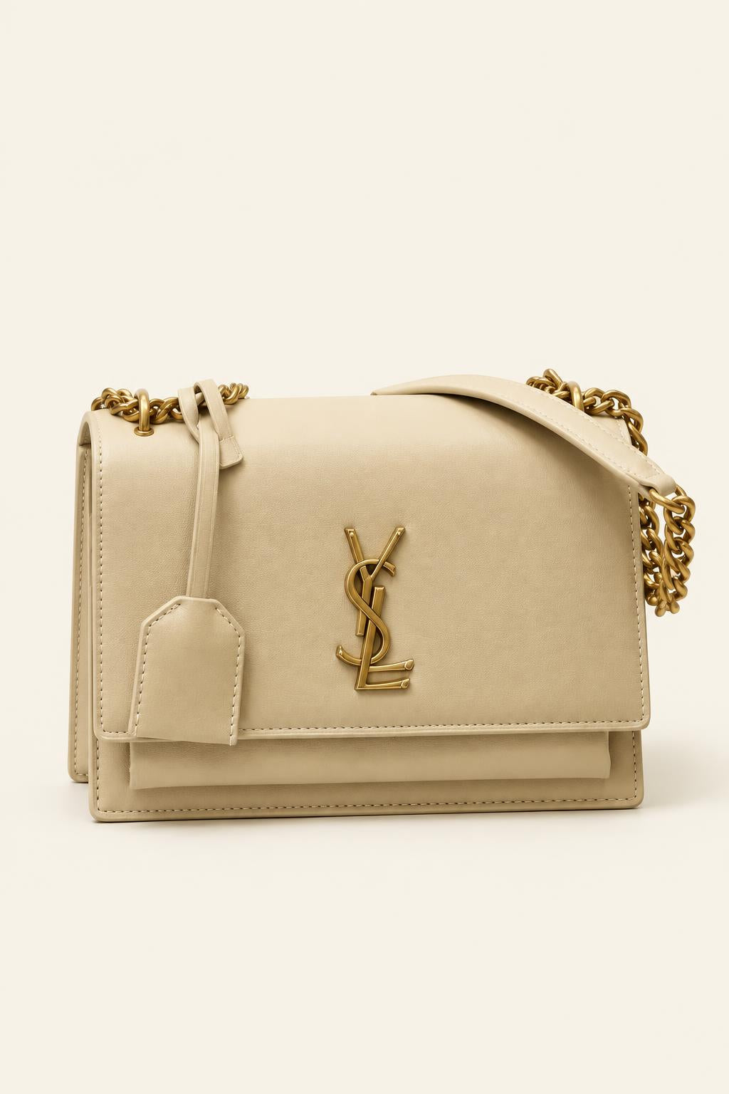 Structured Chain Shoulder Bag