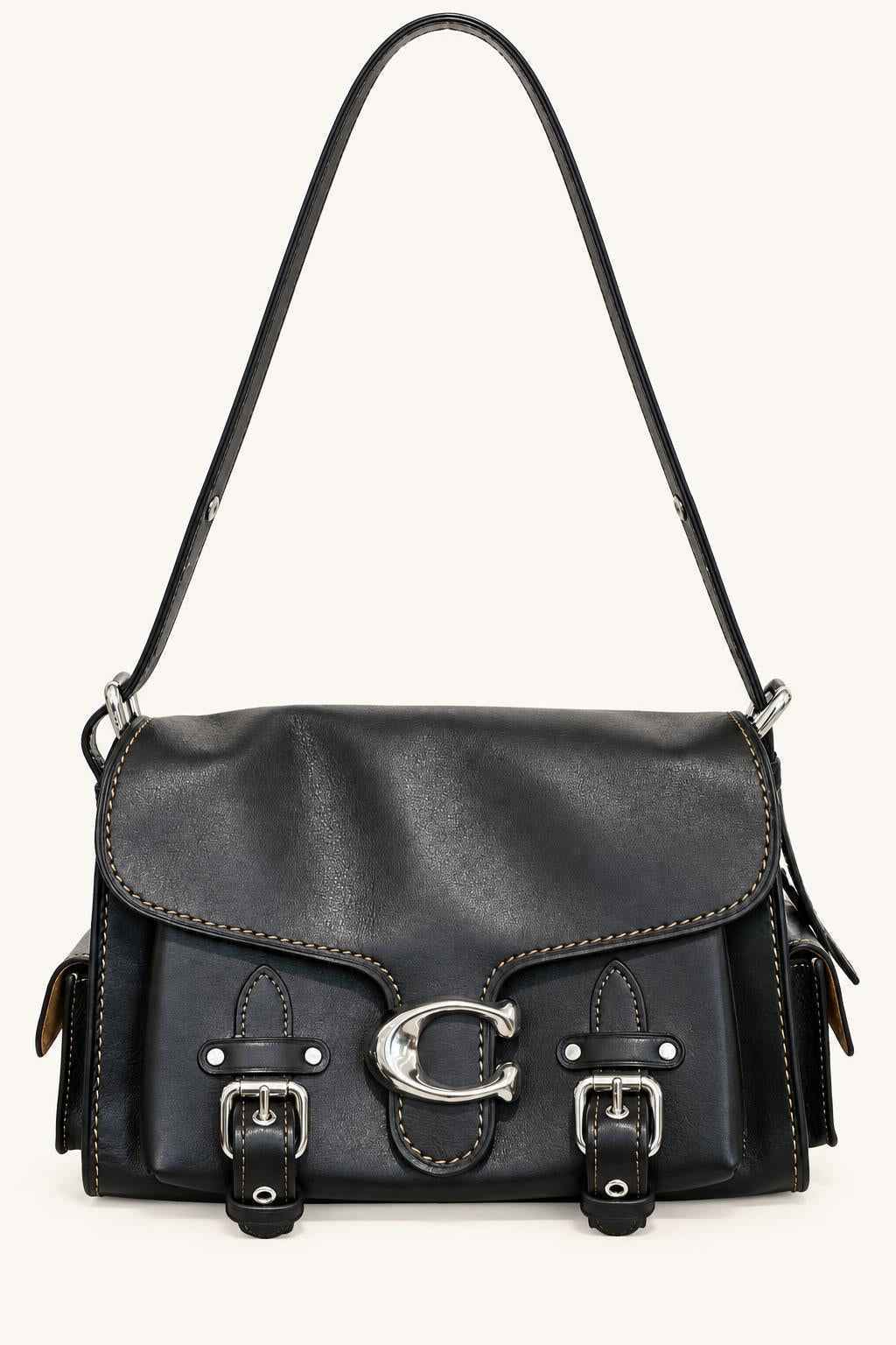 Buckle Flap Shoulder Bag