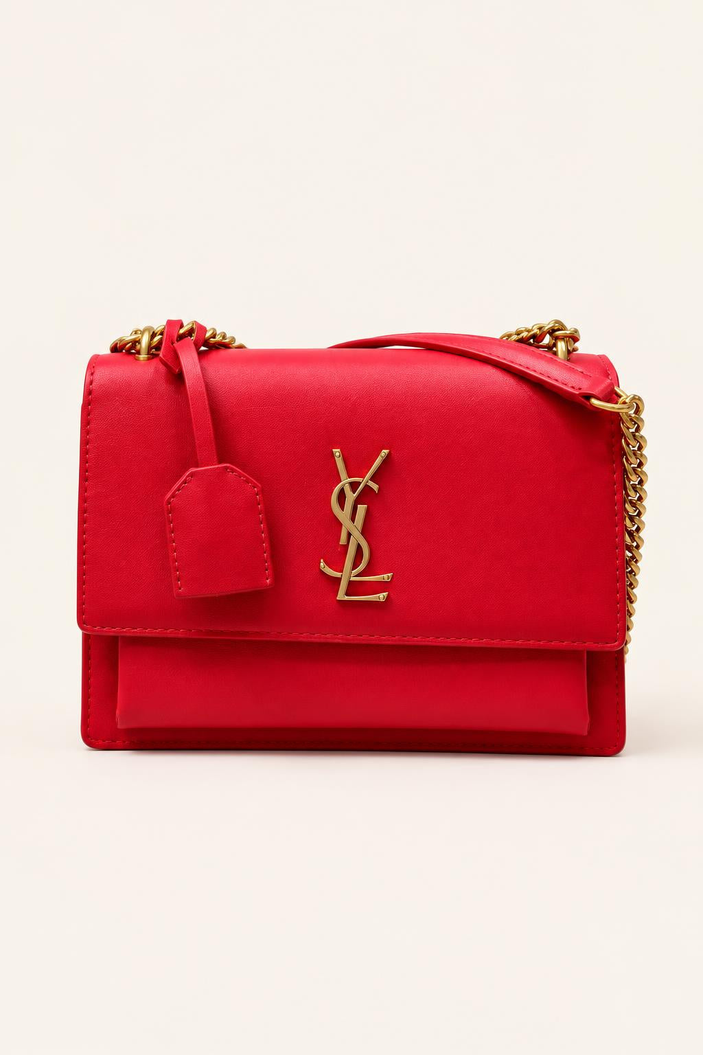 Structured Chain Shoulder Bag