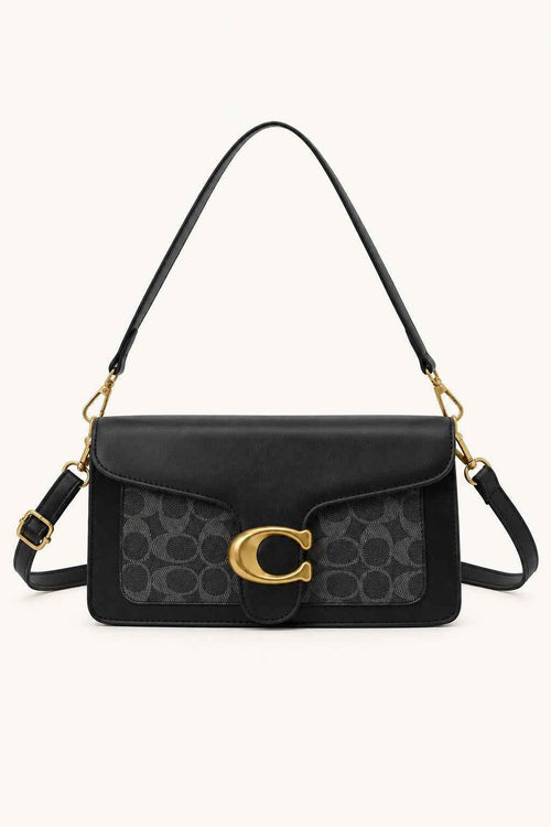 Patterned Flap Crossbody Bag