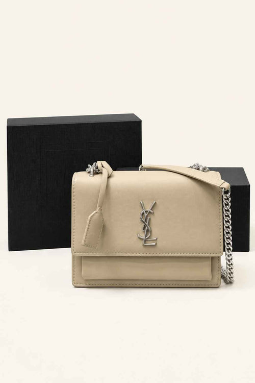 Structured Chain Shoulder Bag