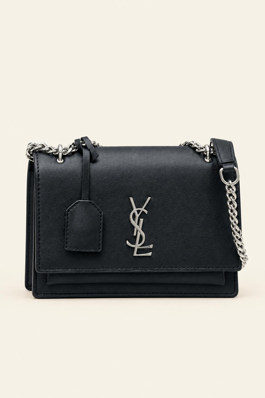 Structured Chain Shoulder Bag