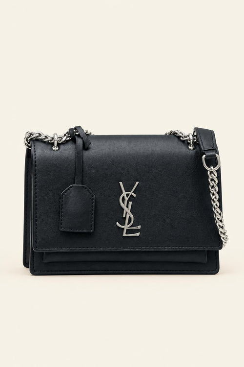 Structured Chain Shoulder Bag