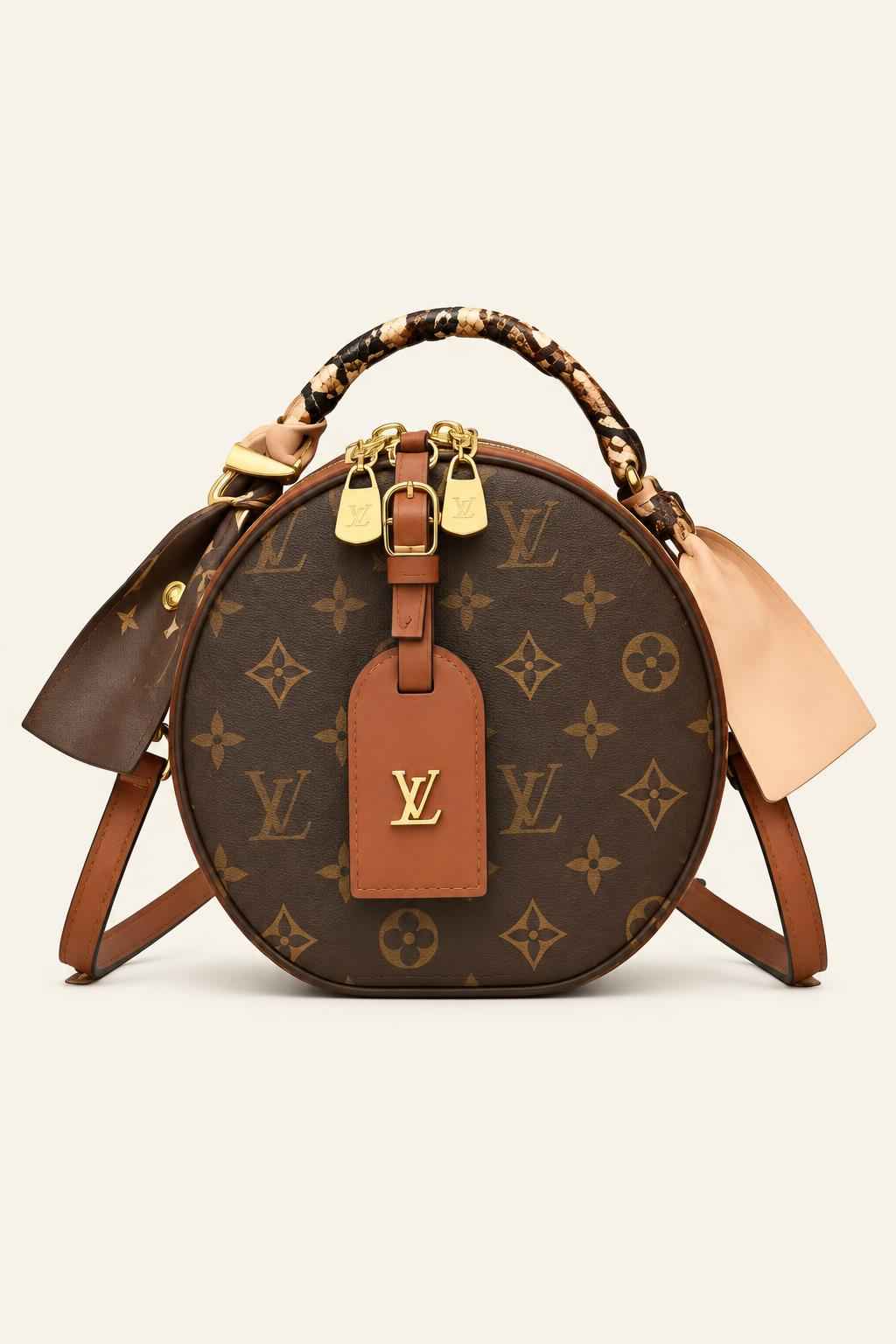 Round Patterned Crossbody Handbag