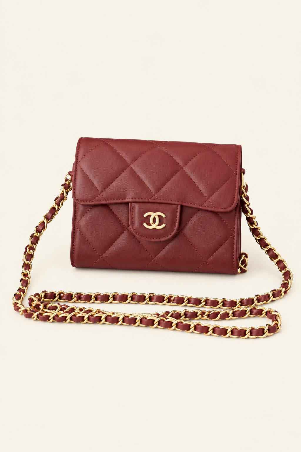 Quilted Mini Flap Crossbody Bag
