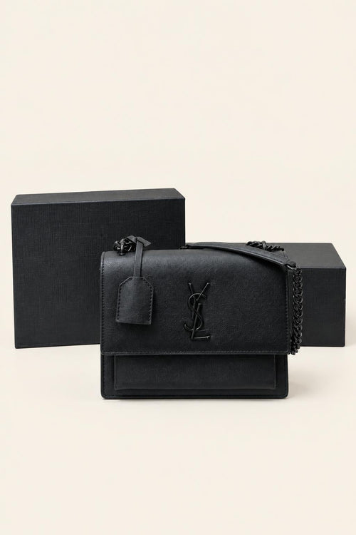 Structured Chain Shoulder Bag