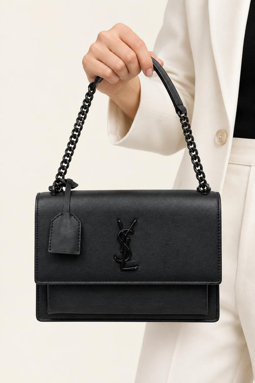 Structured Chain Shoulder Bag