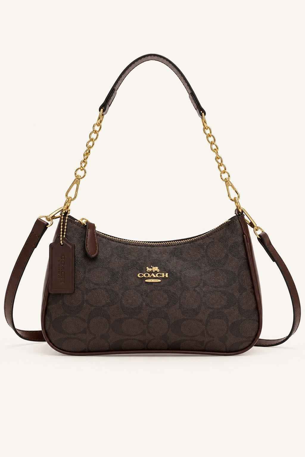 Monogram Crescent Shoulder Bag