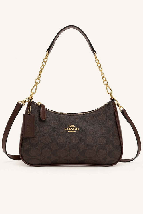 Monogram Crescent Shoulder Bag