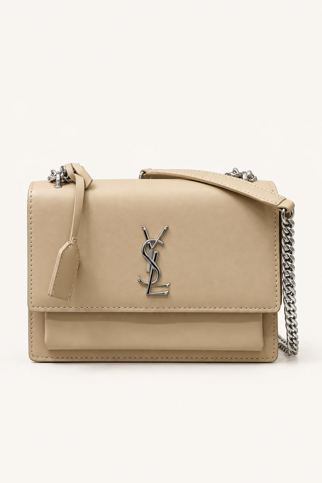Structured Chain Shoulder Bag
