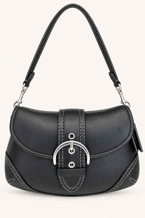 Buckle Flap Shoulder Bag