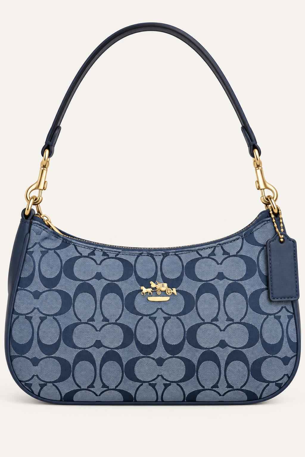 Compact Zip Top Shoulder Bag