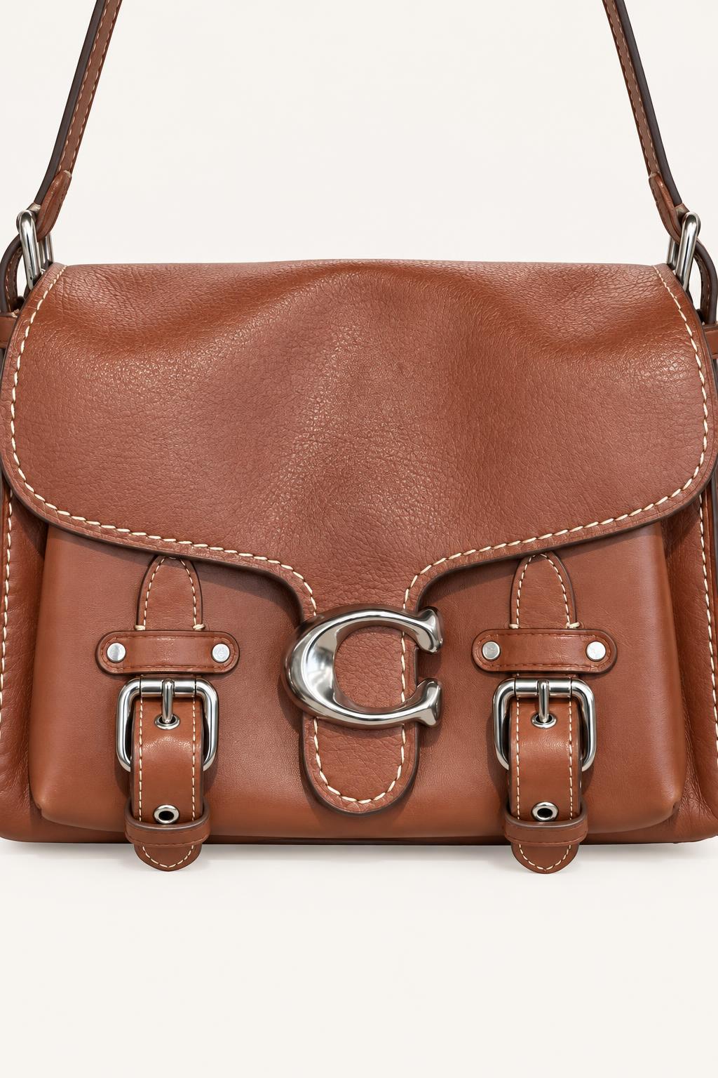 Buckle Flap Shoulder Bag