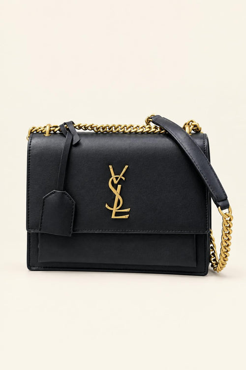 Structured Chain Shoulder Bag