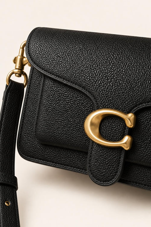 Contrast Panel Flap Crossbody Bag