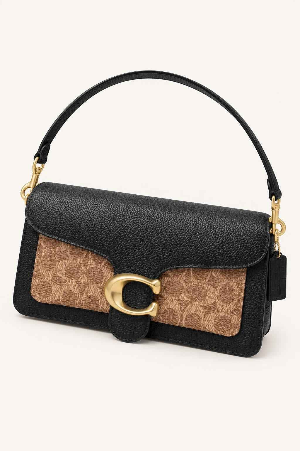 Contrast Panel Flap Crossbody Bag