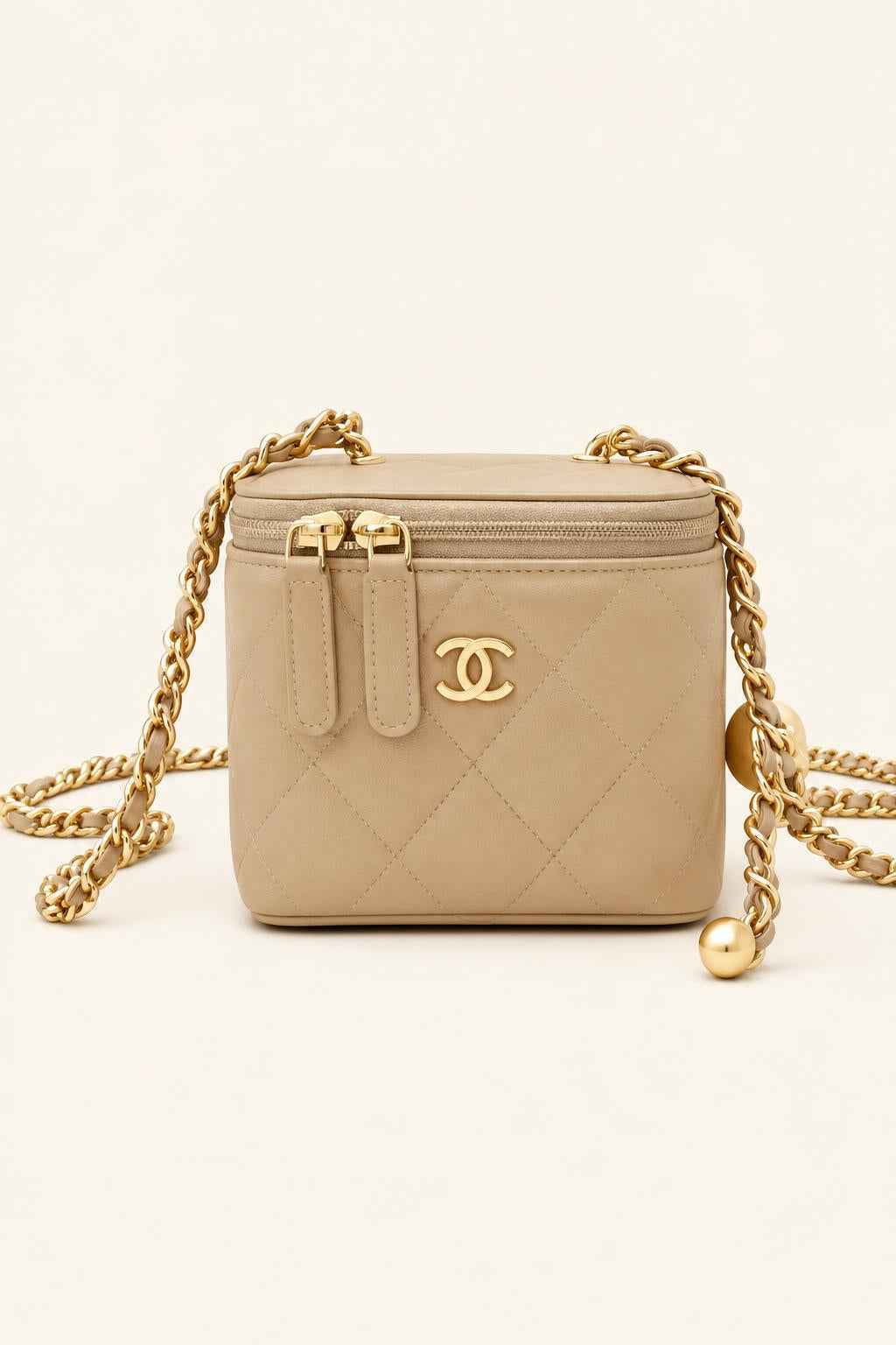 Quilted Leather Vanity Crossbody