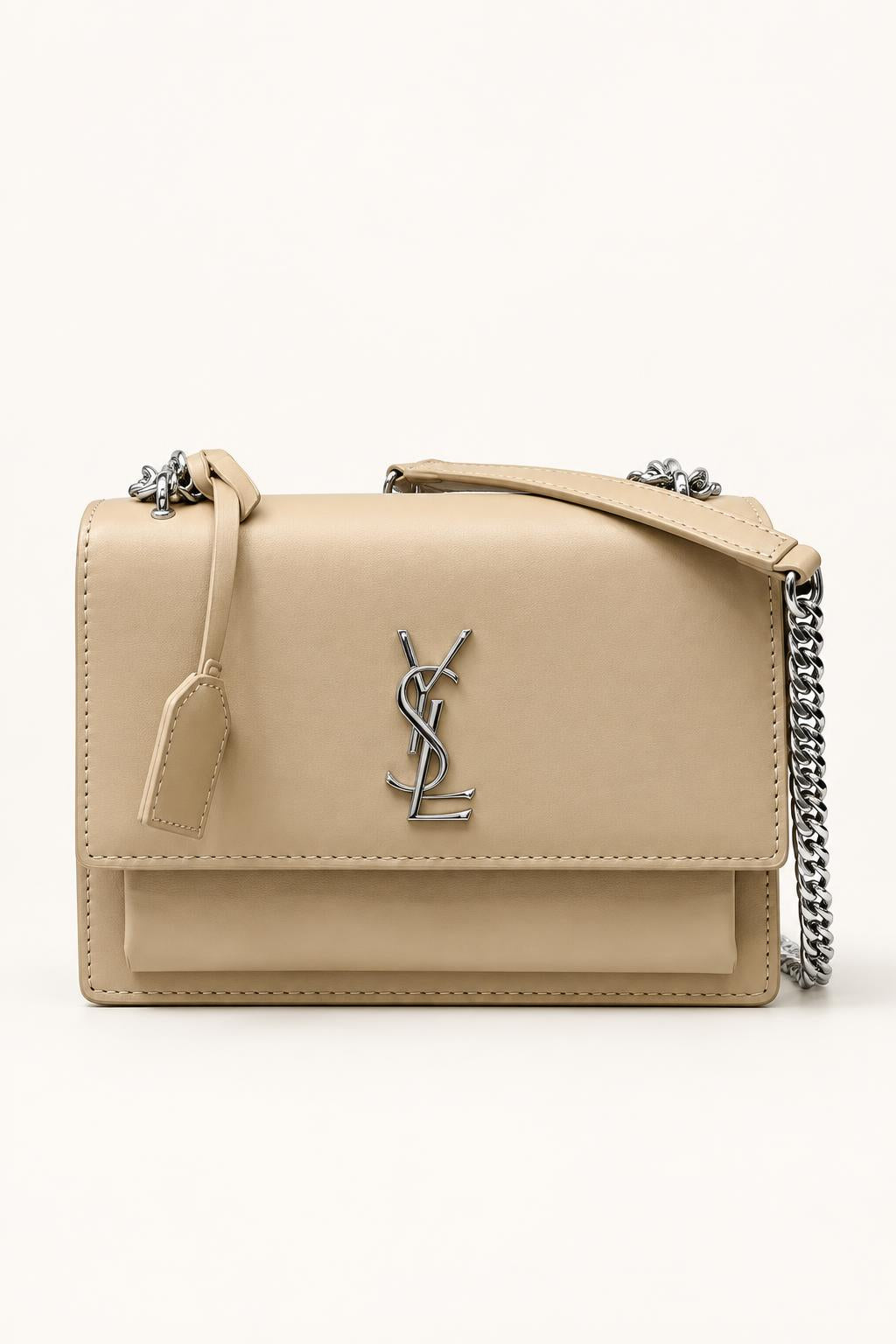 Structured Chain Shoulder Bag