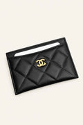 Quilted Leather Card Holder