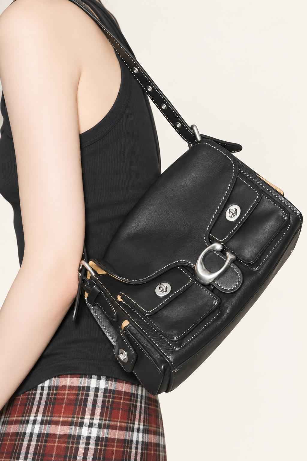 Buckle Flap Shoulder Bag
