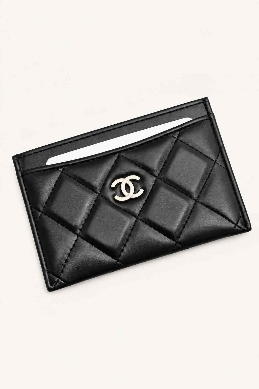 Quilted Leather Card Holder