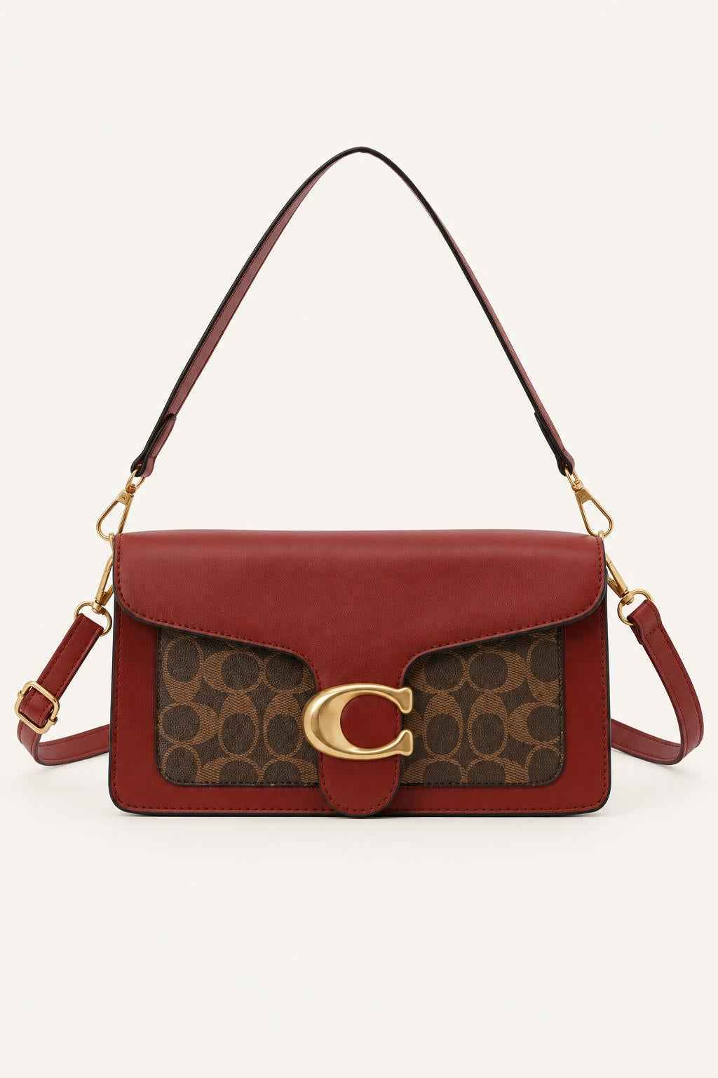 Patterned Flap Crossbody Bag