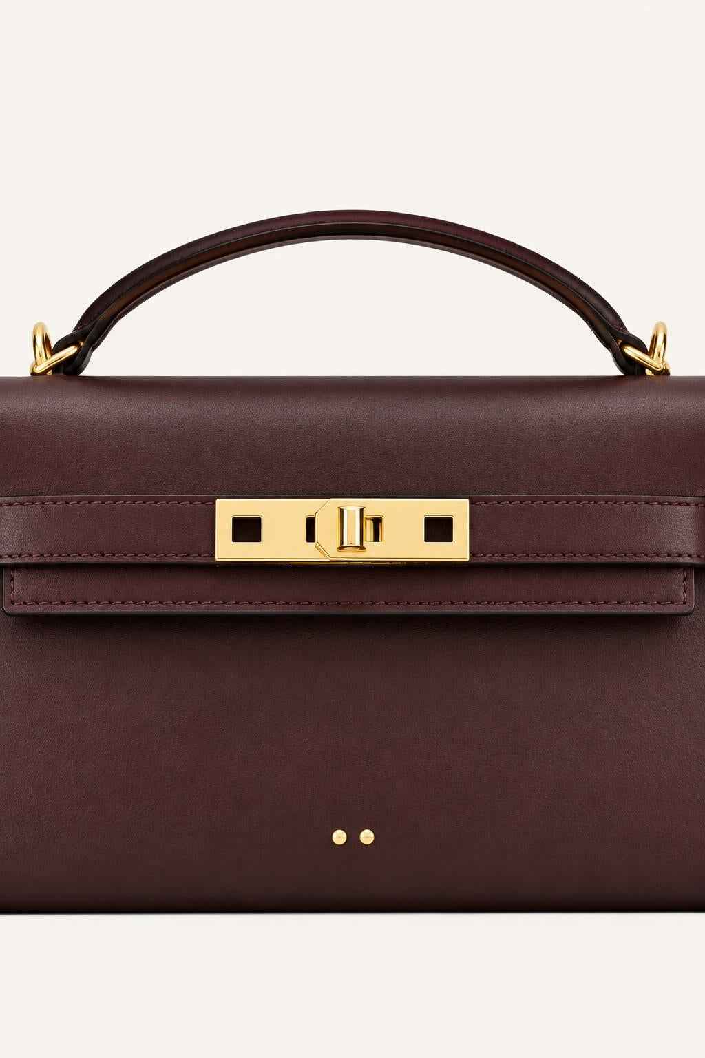 Structured Top Handle Handbag