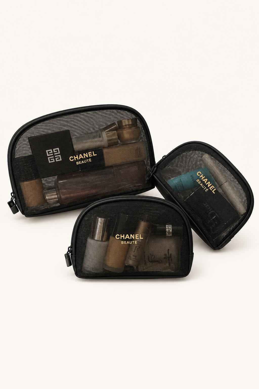 Mesh Cosmetic Organizer Bag