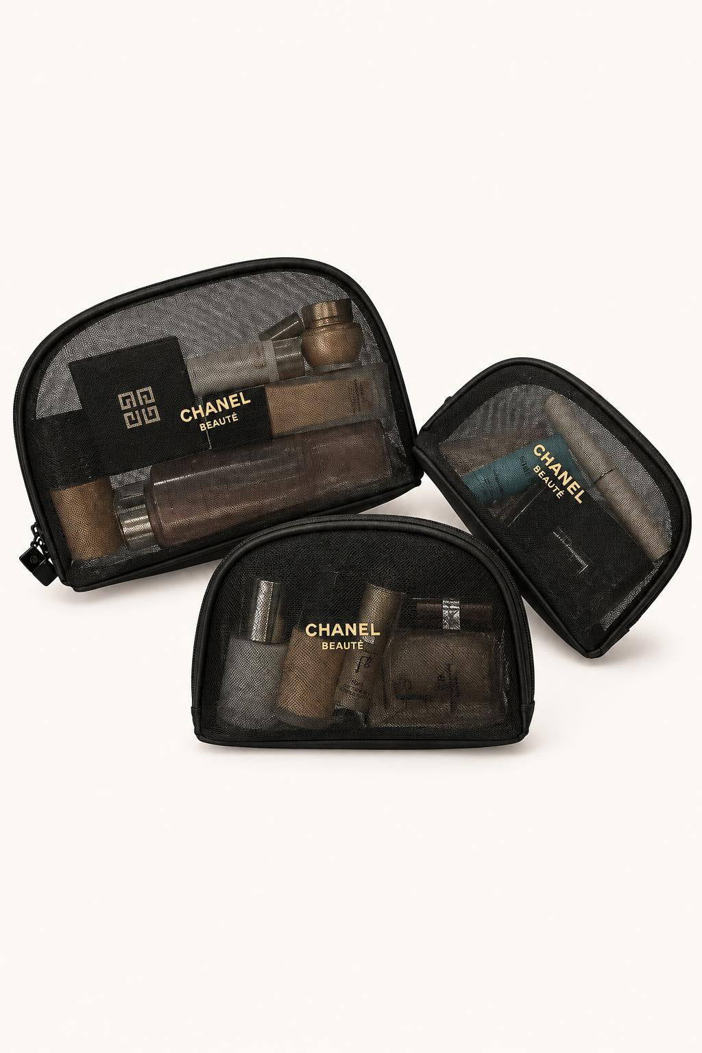 Mesh Cosmetic Organizer Bag