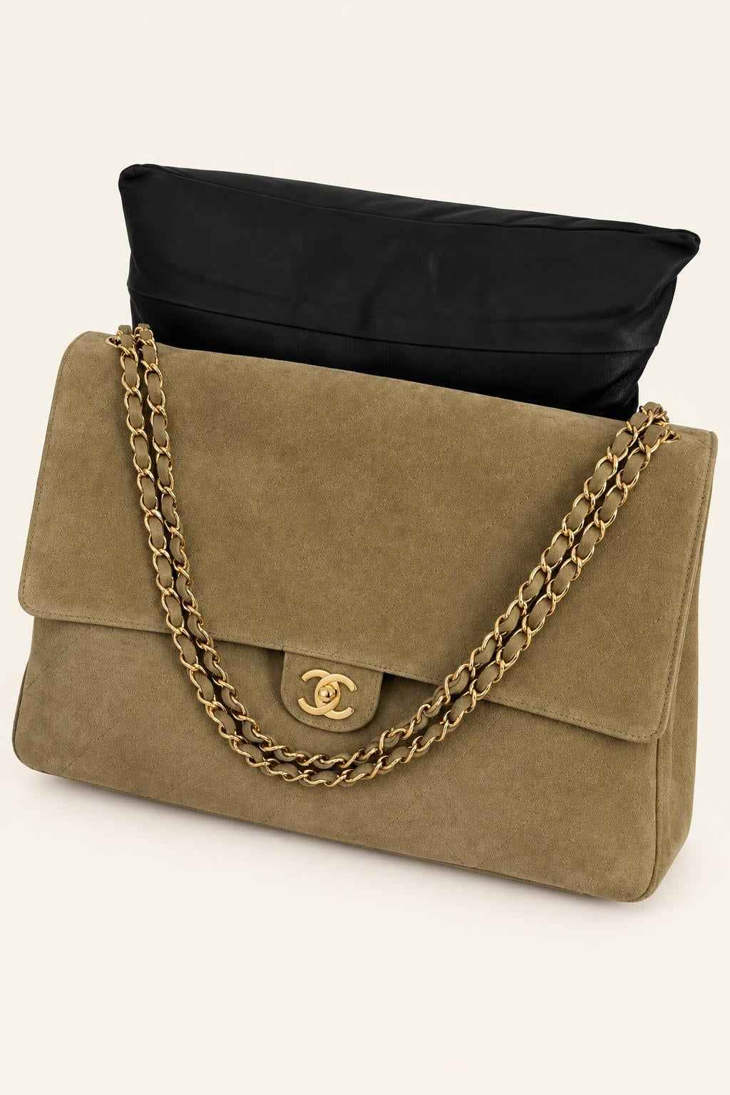 Quilted Chain Flap Shoulder Bag