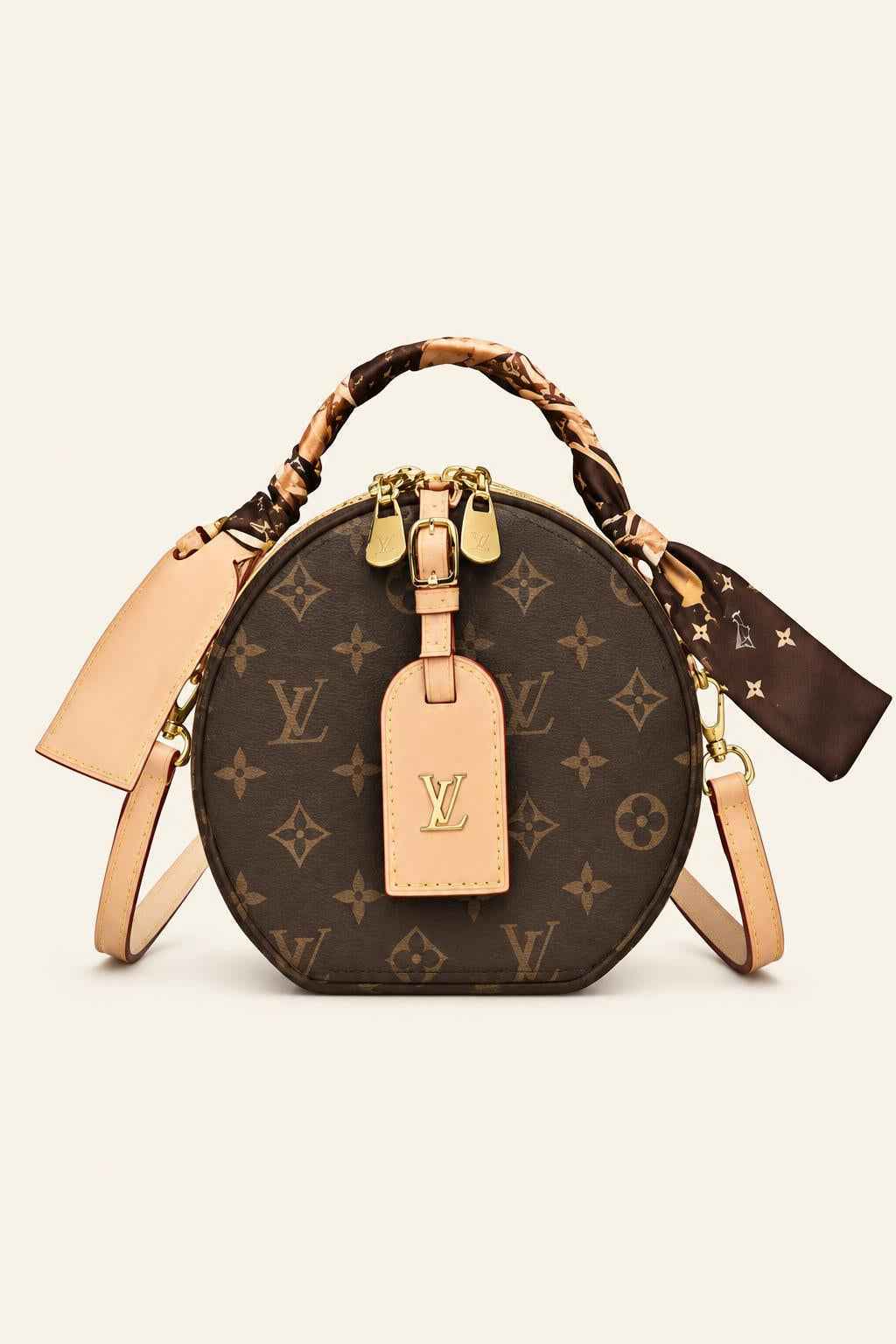 Round Patterned Crossbody Handbag