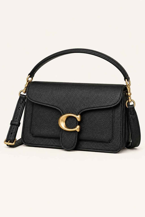 Contrast Panel Flap Crossbody Bag