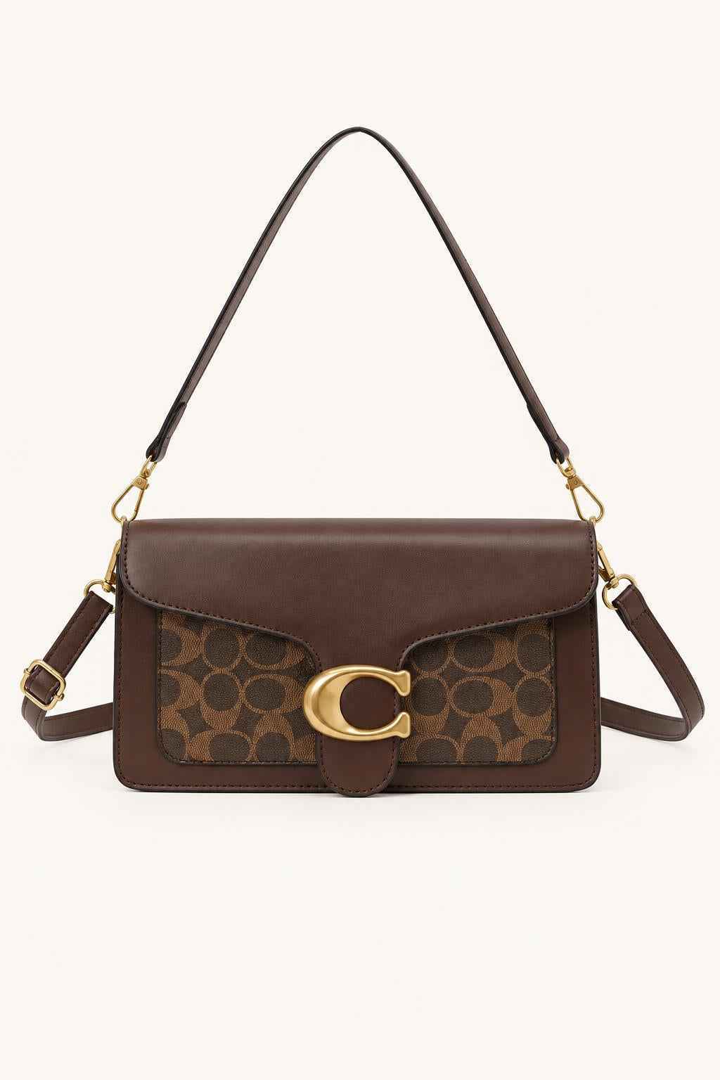 Patterned Flap Crossbody Bag
