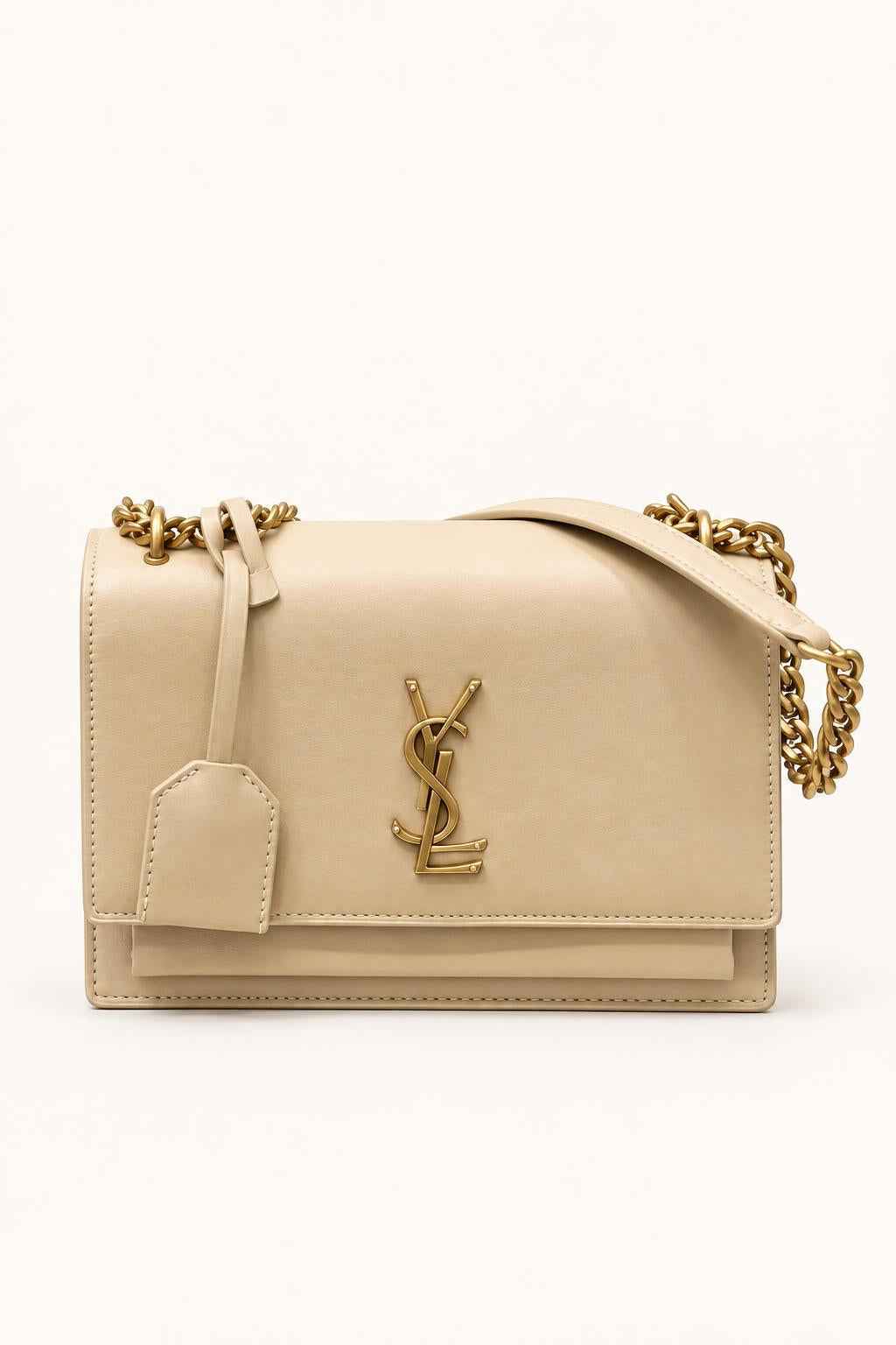 Structured Chain Shoulder Bag