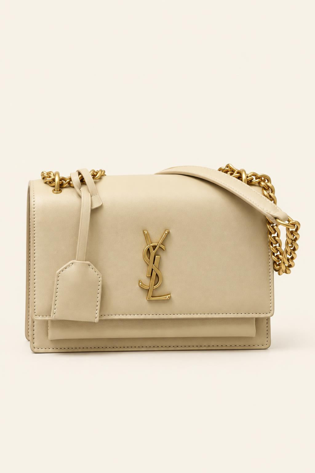 Structured Chain Shoulder Bag