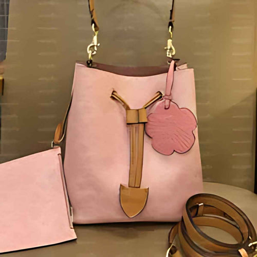 Drawstring Chain Bucket Bag