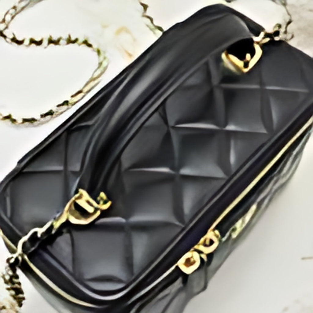 Quilted Leather Vanity Crossbody